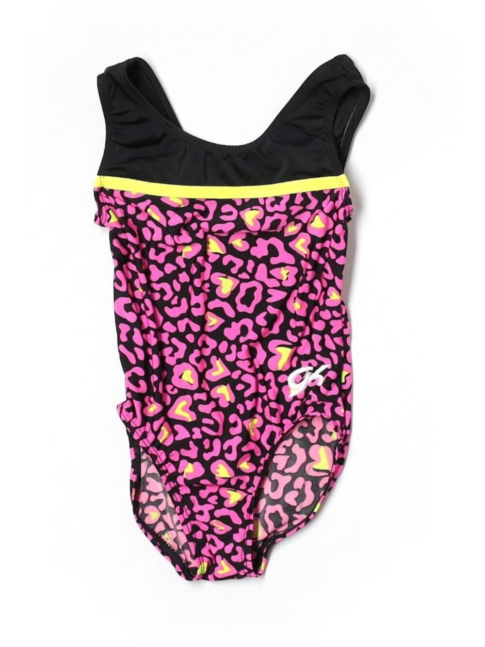 Girl GK Elite Size Child Small CS Pink Leopard Gymnastics Leotard